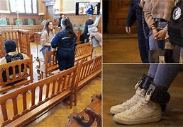 CHI E' ILARIA SALIS, PERCHE' RISCHIA IL CARCERE? ILARIA SALIS INCATENATA