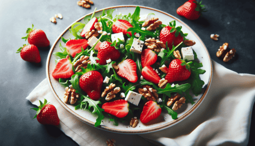 INSALATA DI FRAGOLE E RUCOLA