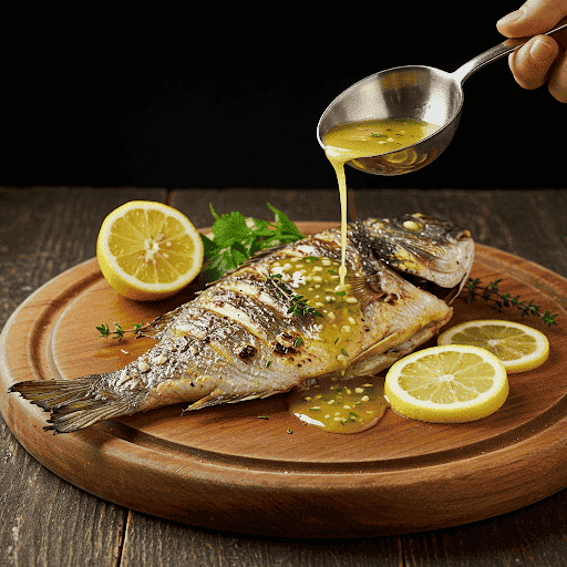 ORATA ALLA GRIGLIA CON SALSA DI LIMONI