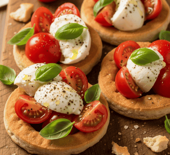 FRISELLE PUGLIESI CON POMODORINI E BUFALA