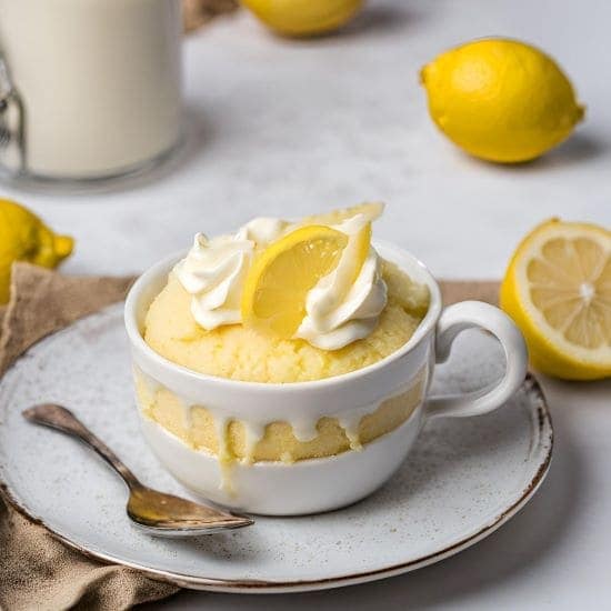 LA TORTA IN TAZZA AL LIMONE