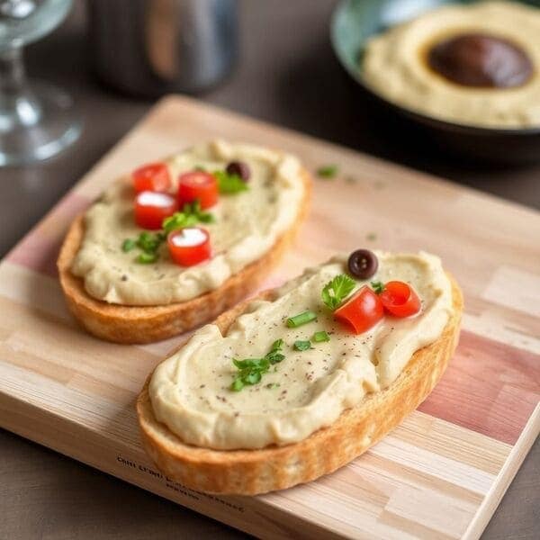 CROSTINI SPALMABILI CON HUMMUS