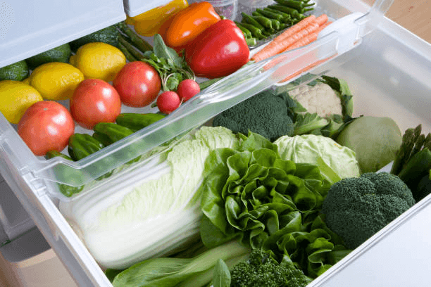 VERDURE E FRUTTA IN FRIGORIFERO