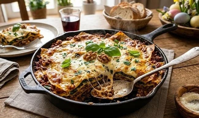 Lasagna Pasquale in Padella 🥘: Il trucco furbo