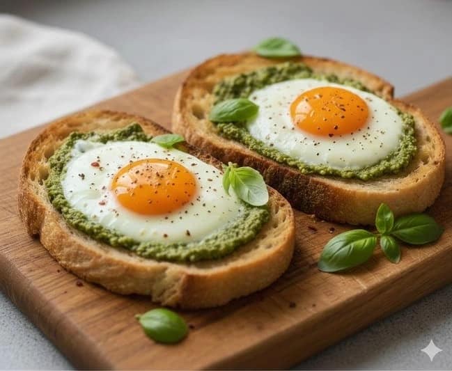 Uova al Pesto (Pesto Eggs): La Ricetta Virale Pronta in 5 Minuti