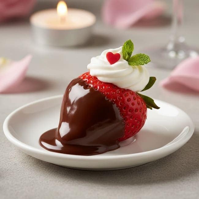Dolce Fragole al Cioccolato e Nuvola di Panna