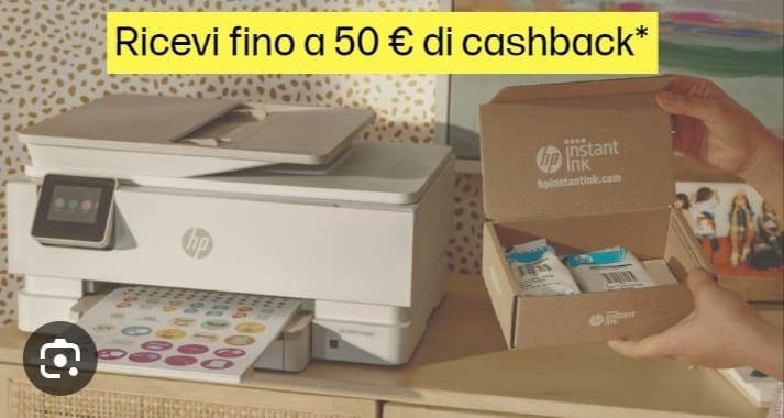 STAMPANTE HP CASHBACK FINO A 50 EURO