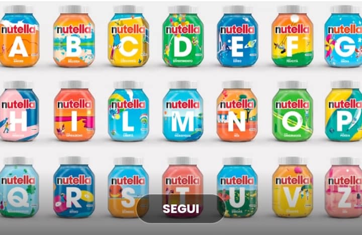 NUTELLA PAROLE IN COLLABORAZIONE CON TRECCANI