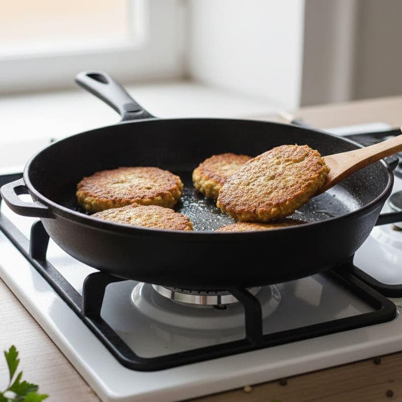 FRITTELLE DI LENTICCHIE COTTURA IN PADELLA