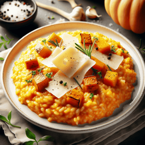 RISOTTO CON ZUCCA E PROVOLA AFFUMICATA - CosaCdiNuovo In Cucina
